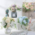 2 Pcs Artificial Peony Silk Hydrangea Bouquet